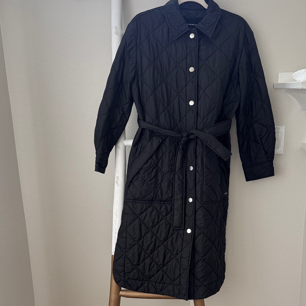 Coach Black Quilted Jacket
